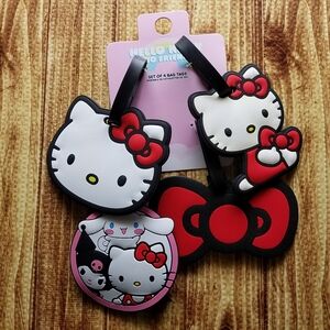 Sanrio Hello Kitty Bag Tags Luggage - Pink, Red, Black, White Kuromi Cinnamoroll
